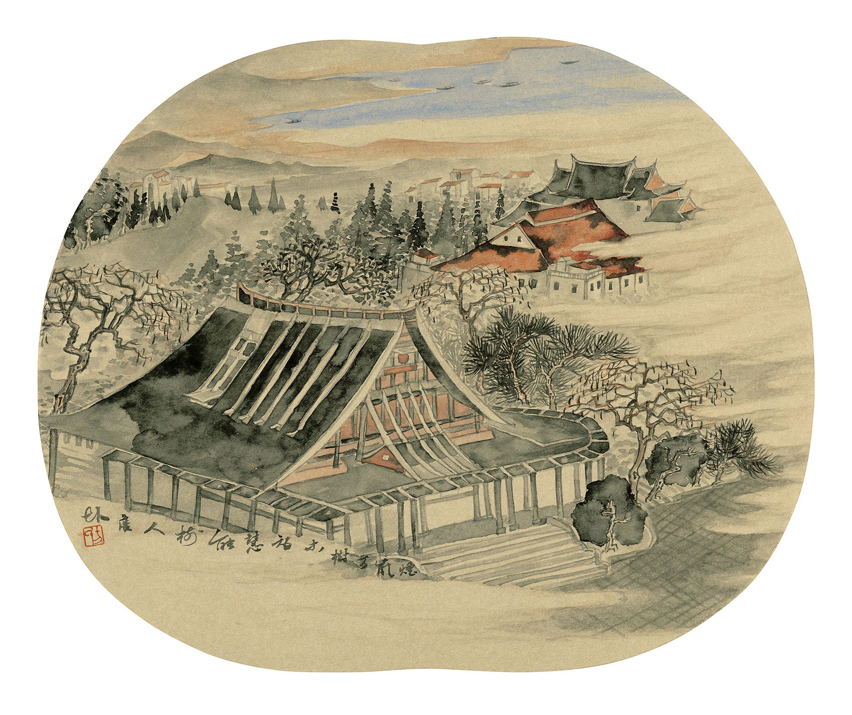 04 方广智《烟岚树木,智慧树人》40x33cm.jpg